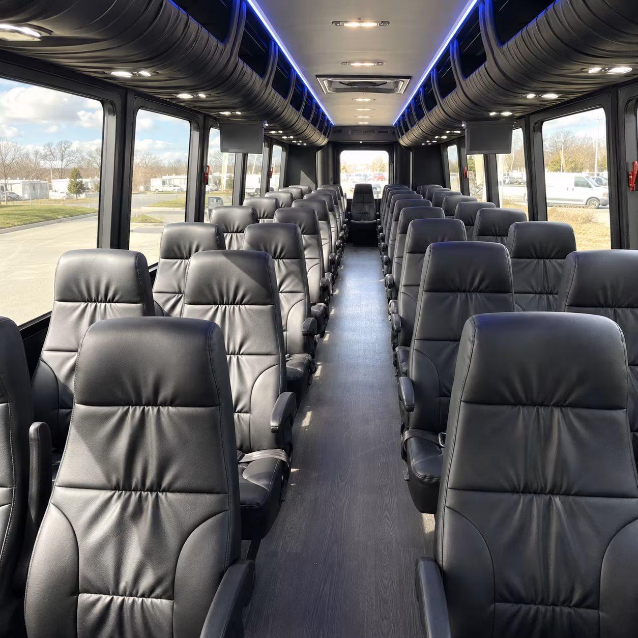charter buses for mobile bay causeway wedding weekends
