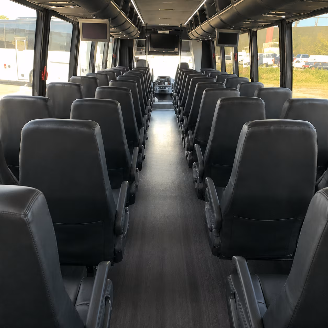 mobile 25 passenger minibus inside