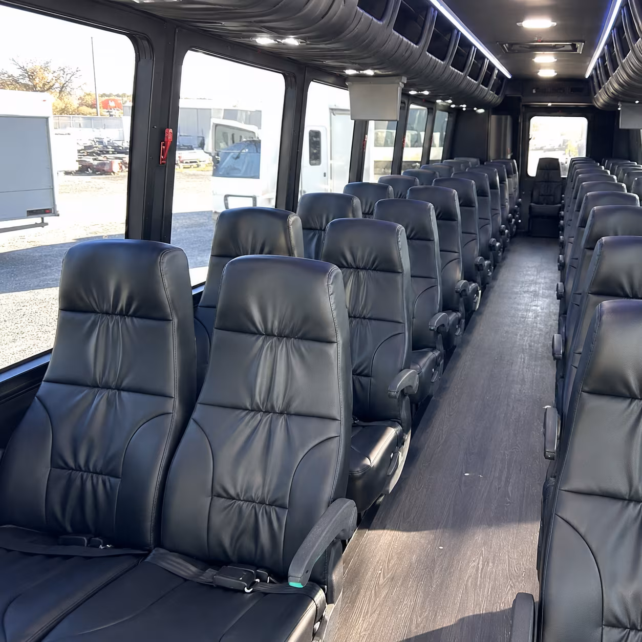 mobile 30 passenger minibus inside