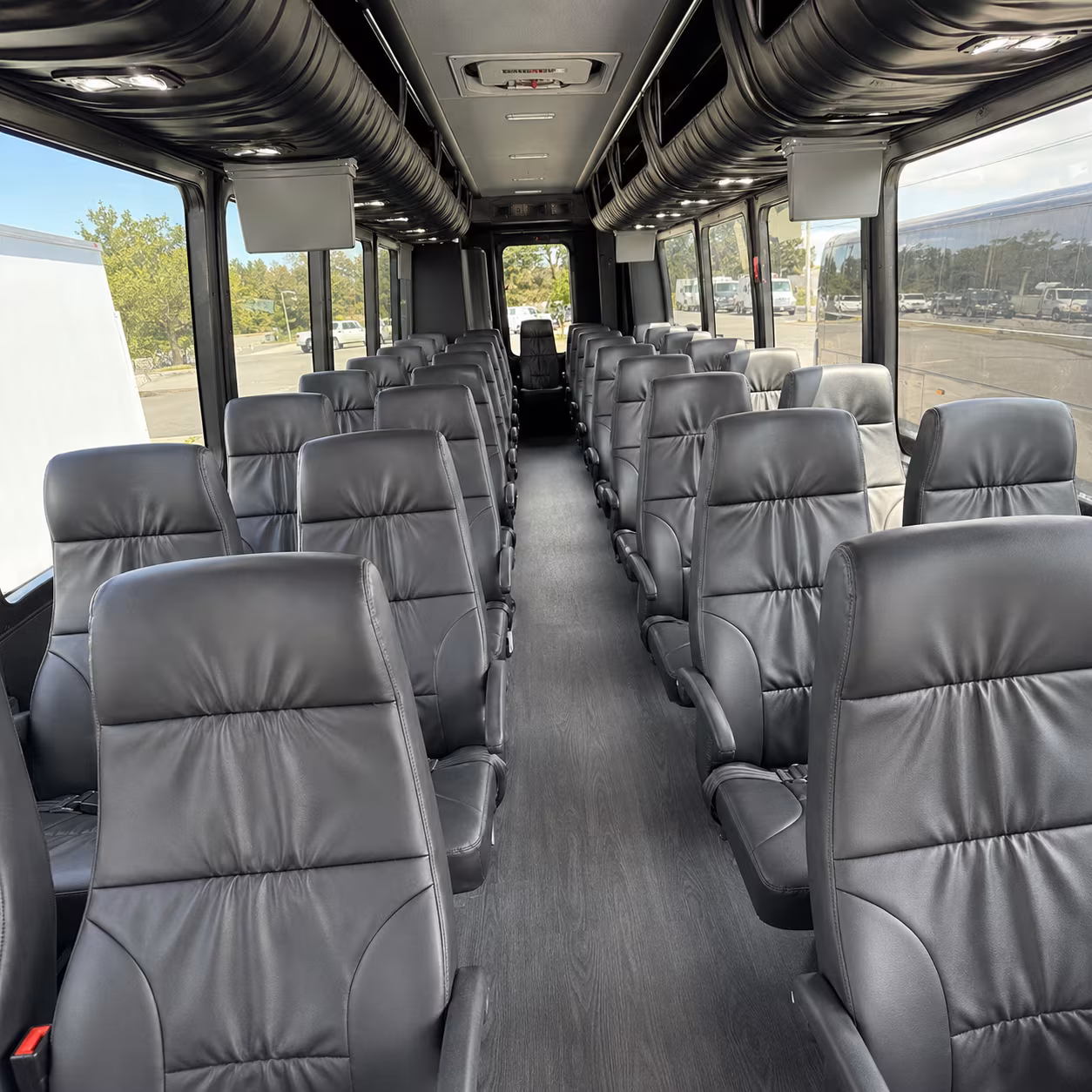 mobile 30 passenger minibus interior