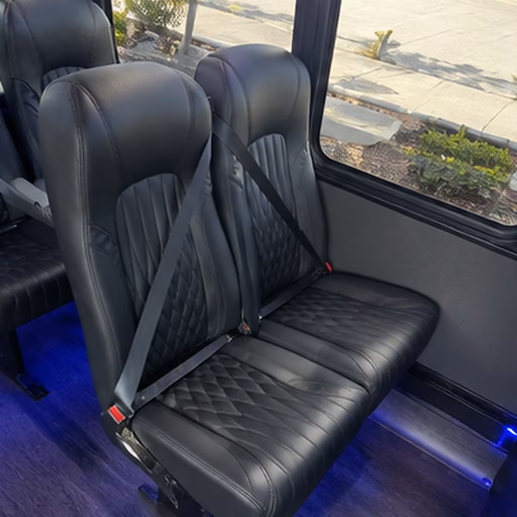 mobile 35 passenger minibus inside