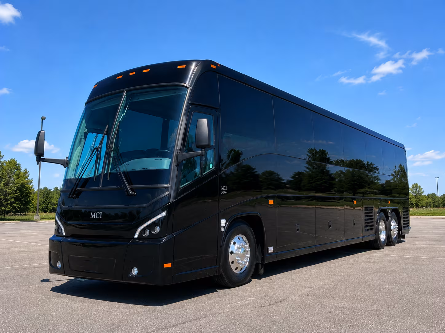 mobile bus rental service area