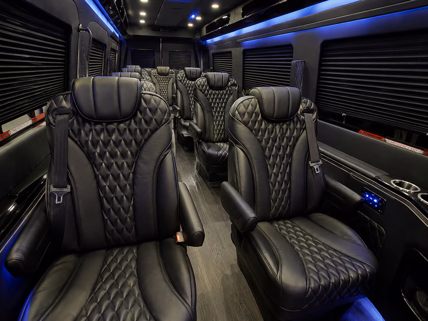 mobile corporate event transportation onboard seating
