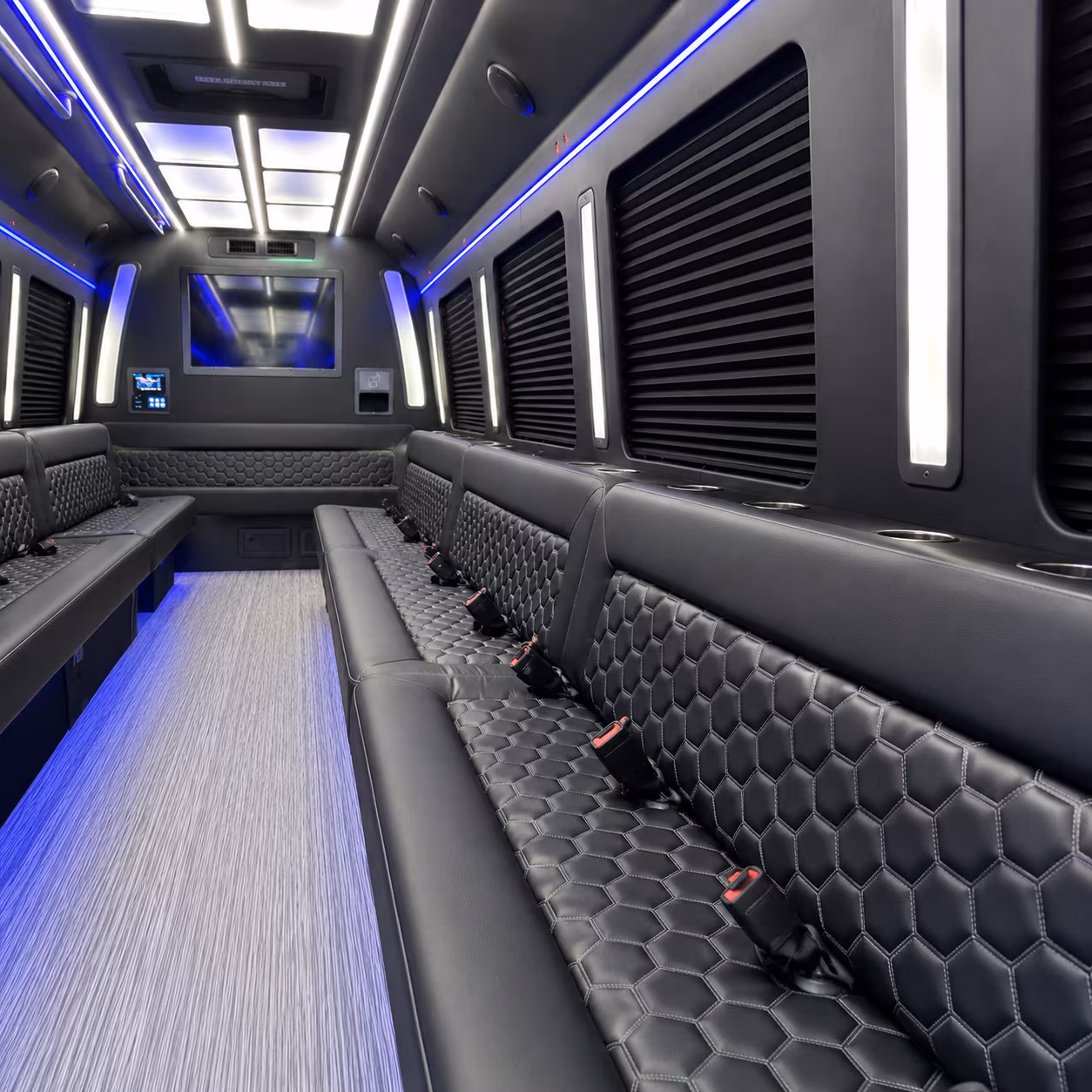 mobile party bus rentals inside