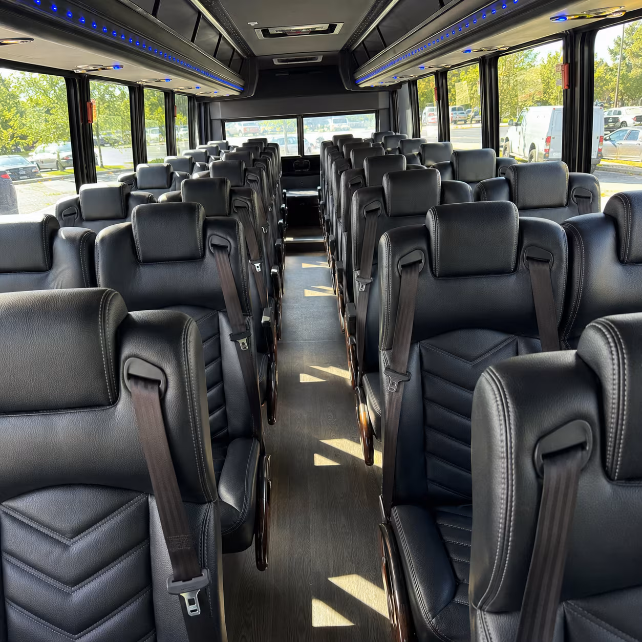 mobile private event transportation onboard seating