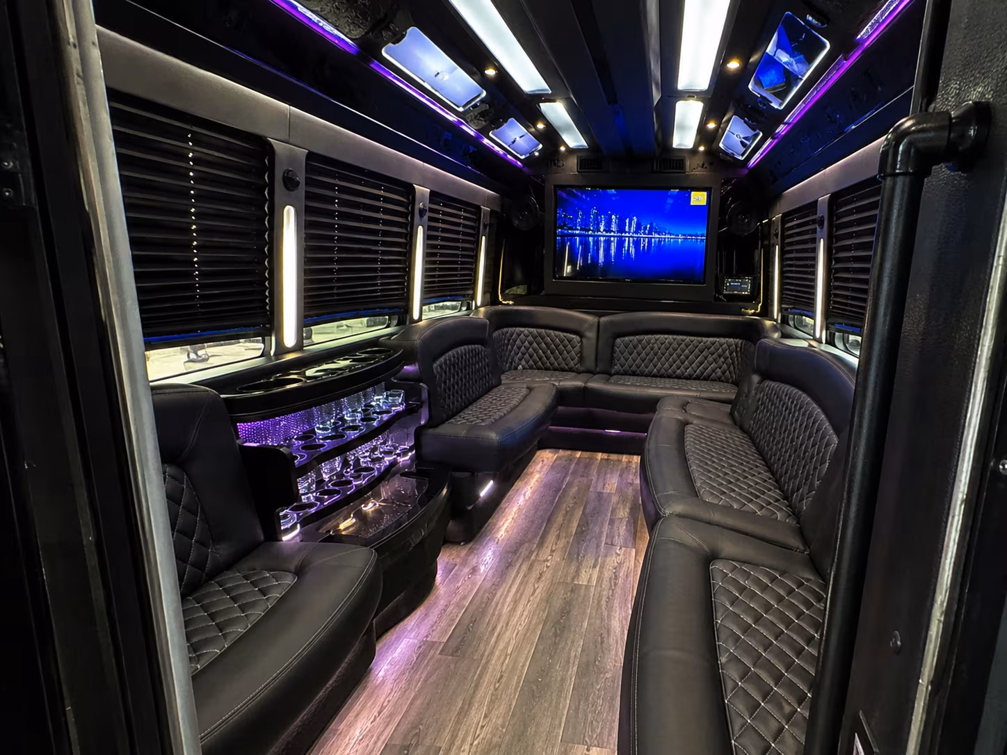 mobile prom party bus rental