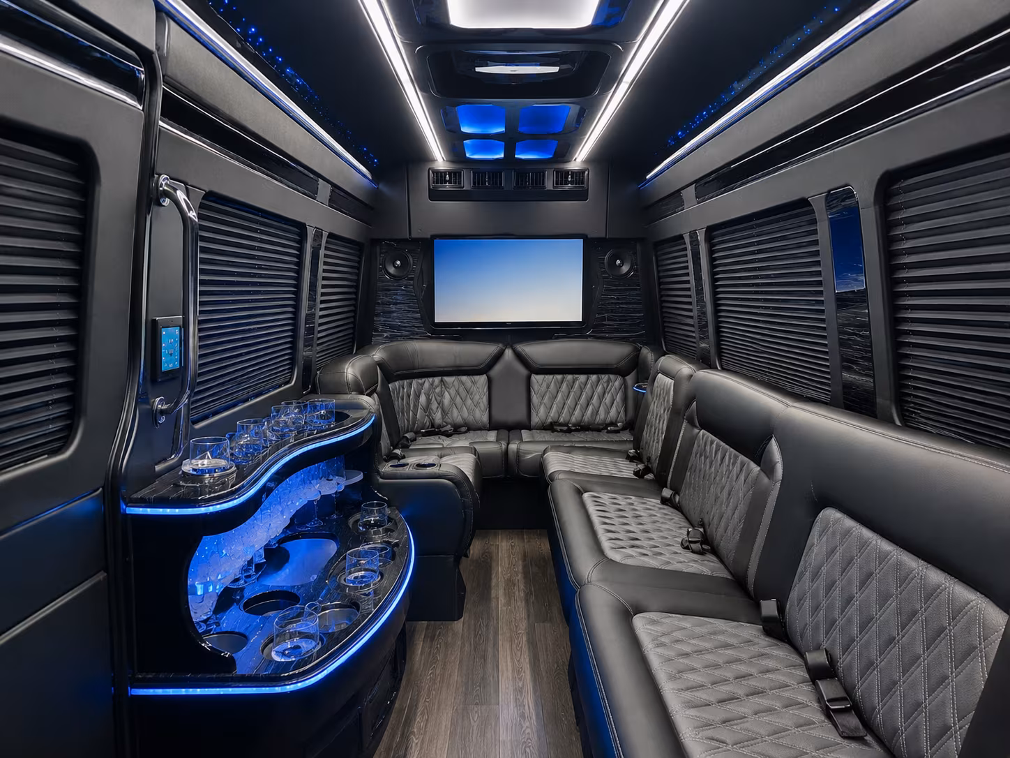 mobile prom transportation onboard seating