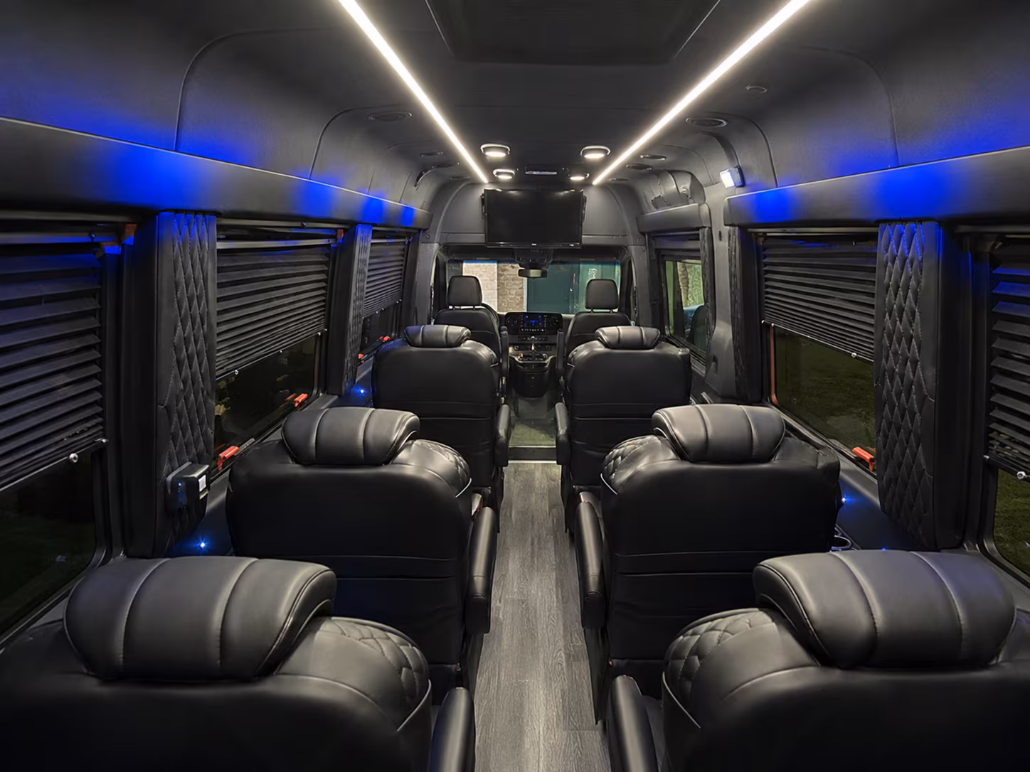 mobile sprinter van with driver inside