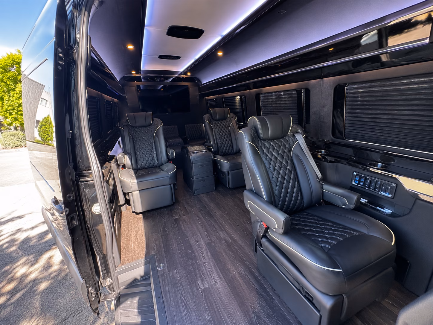 mobile sprinter van with driver interior